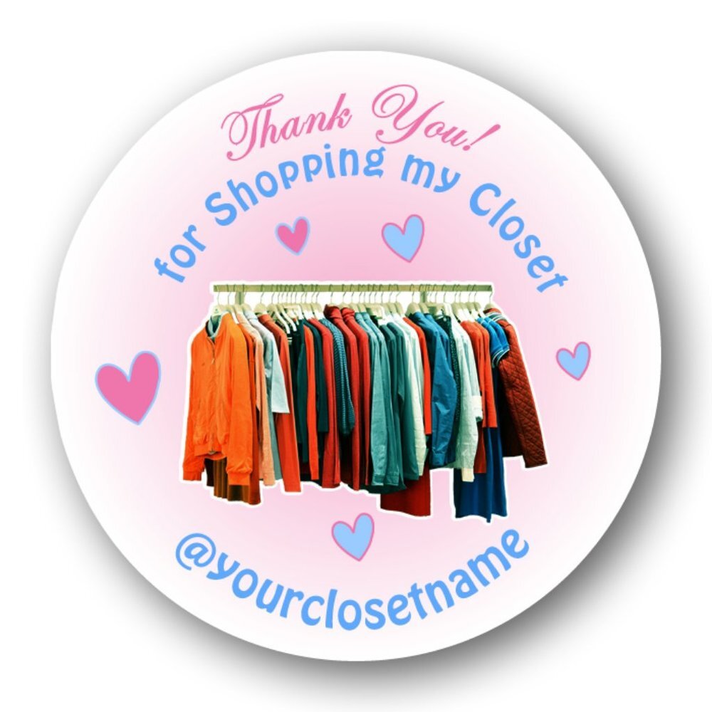 60 Pc Thank  Stickers